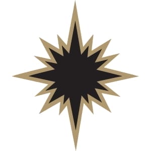BDB-300x300-1 Star label for the Blanc de Blanc Sparkling Wine.