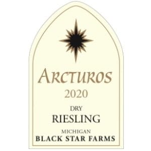 Star label for the Blanc de Blanc Sparkling Wine.