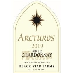 Star label for the Blanc de Blanc Sparkling Wine.