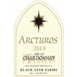 Star label for the Blanc de Blanc Sparkling Wine.